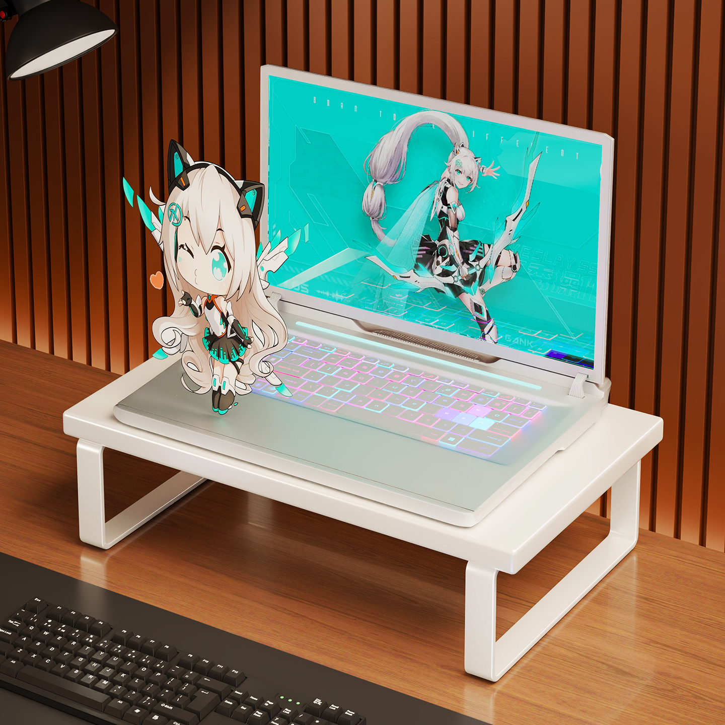 笔记本电脑支架台式增高置物架