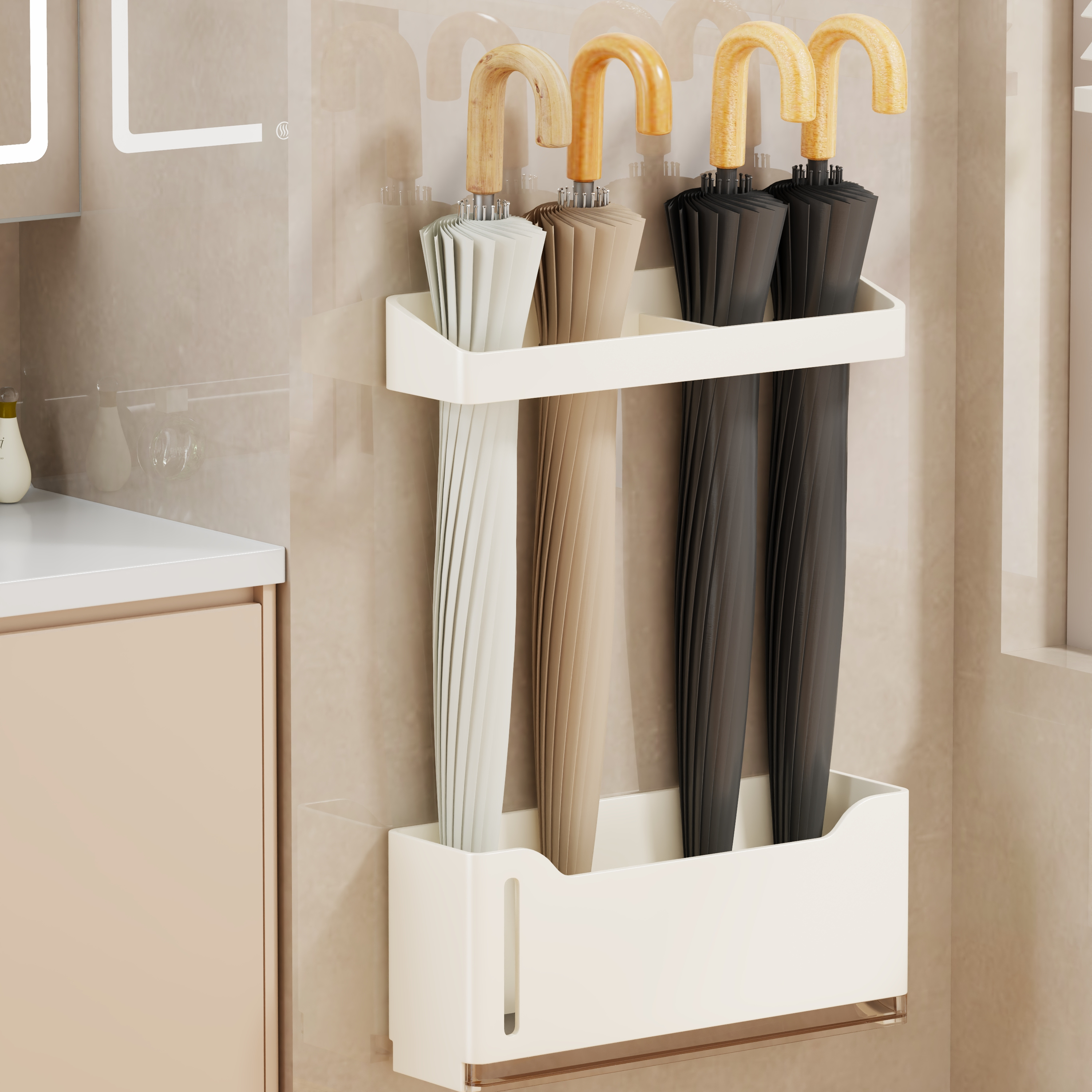 雨伞收纳架免打孔壁挂