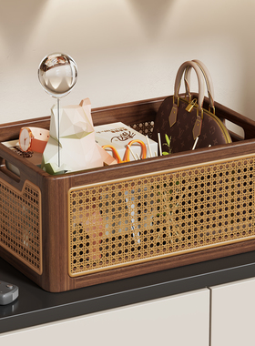 实木玄关钥匙收纳盘木质