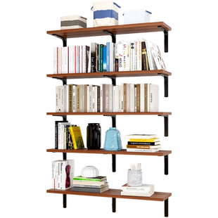 墙上置物架墙壁书架挂墙隔板墙面壁挂式架子一字板上墙层板承重