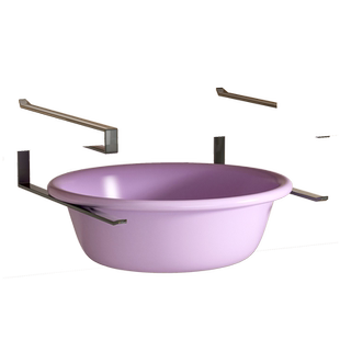 浴室柜下脸盆架卫生间洗漱台底部免打孔盆子收纳置物架悬挂式挂钩