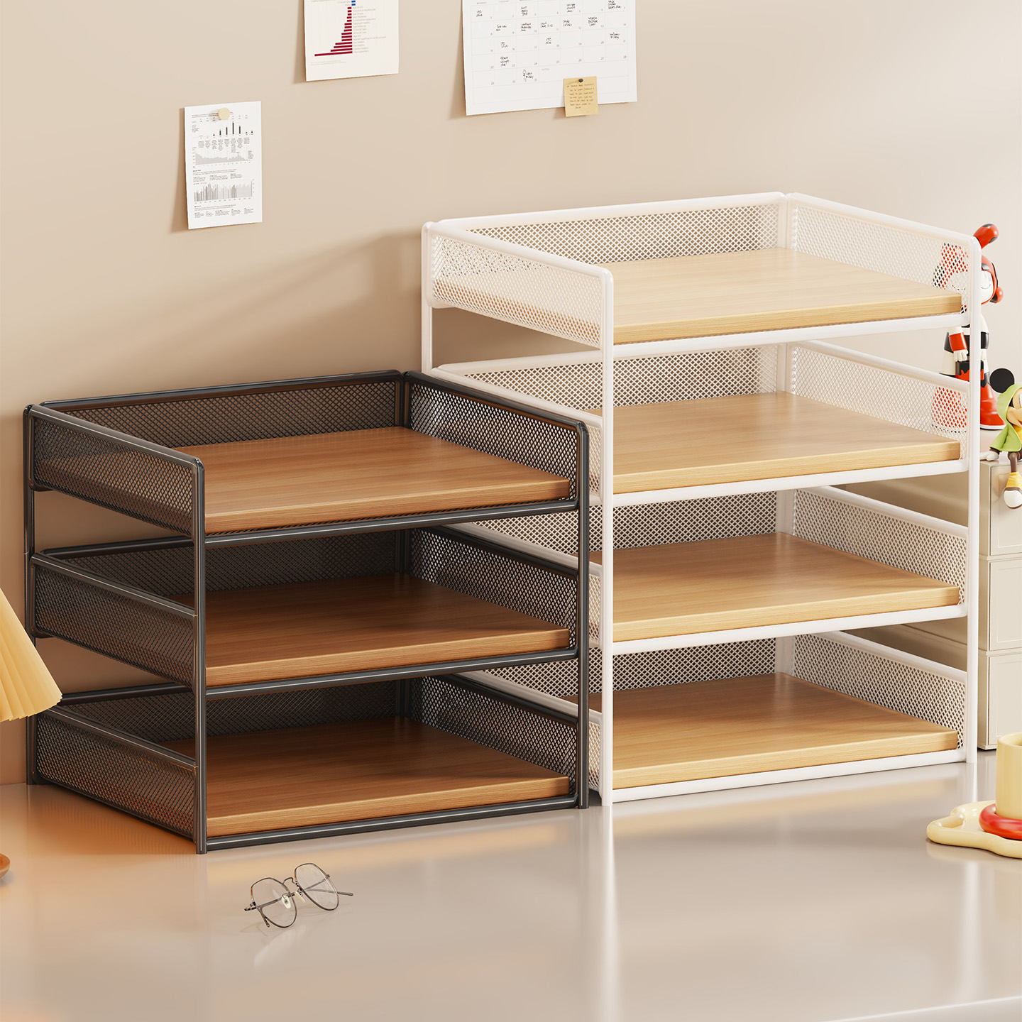 文件收纳架办公室桌面大容量