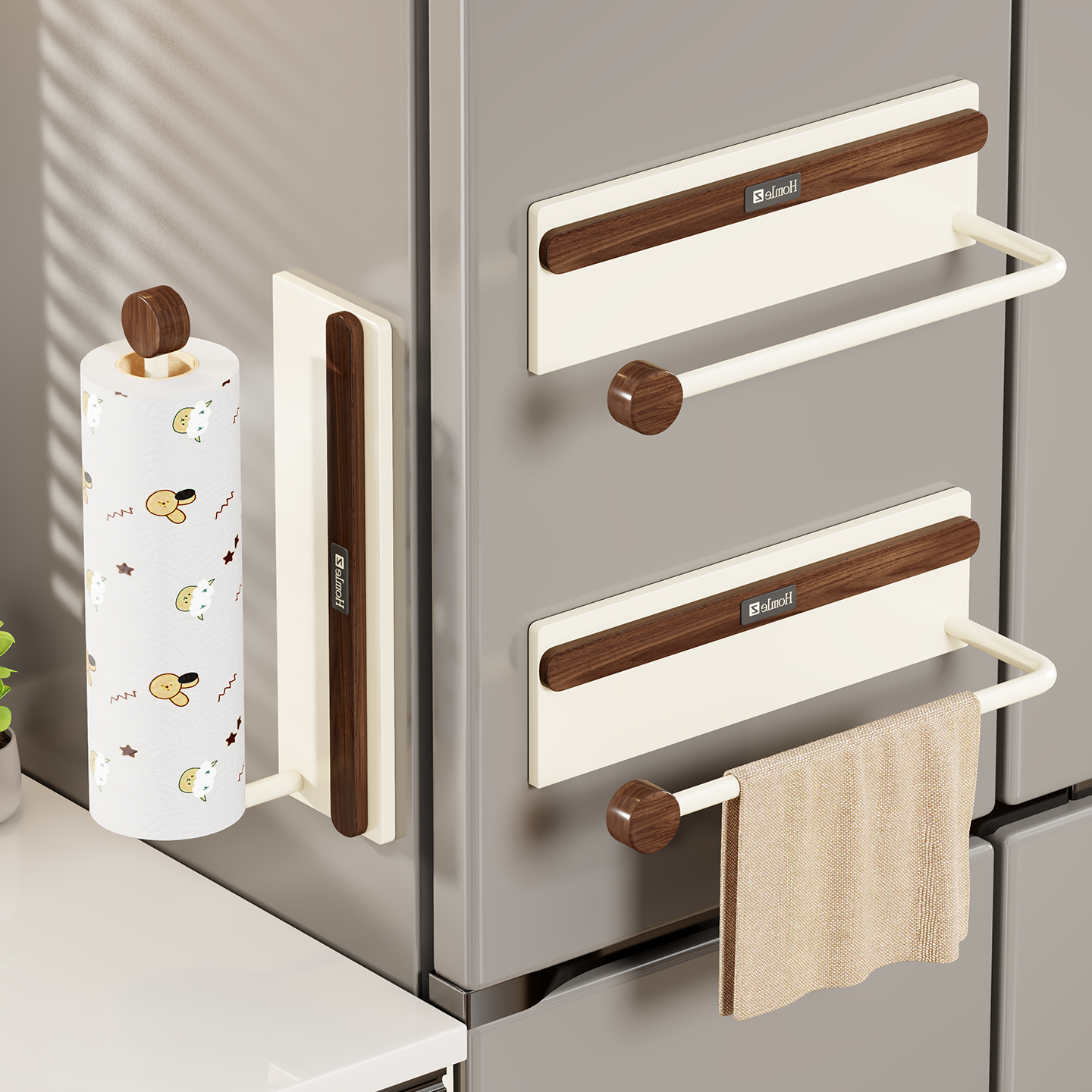 懒人抹布磁吸置物架收纳架厨房纸巾架卷纸挂架橱柜用纸保鲜膜整理,厨房/烹饪用具,厨房置物架/置物柜/角架,淘宝优惠券,粉丝福利购,淘宝优惠卷