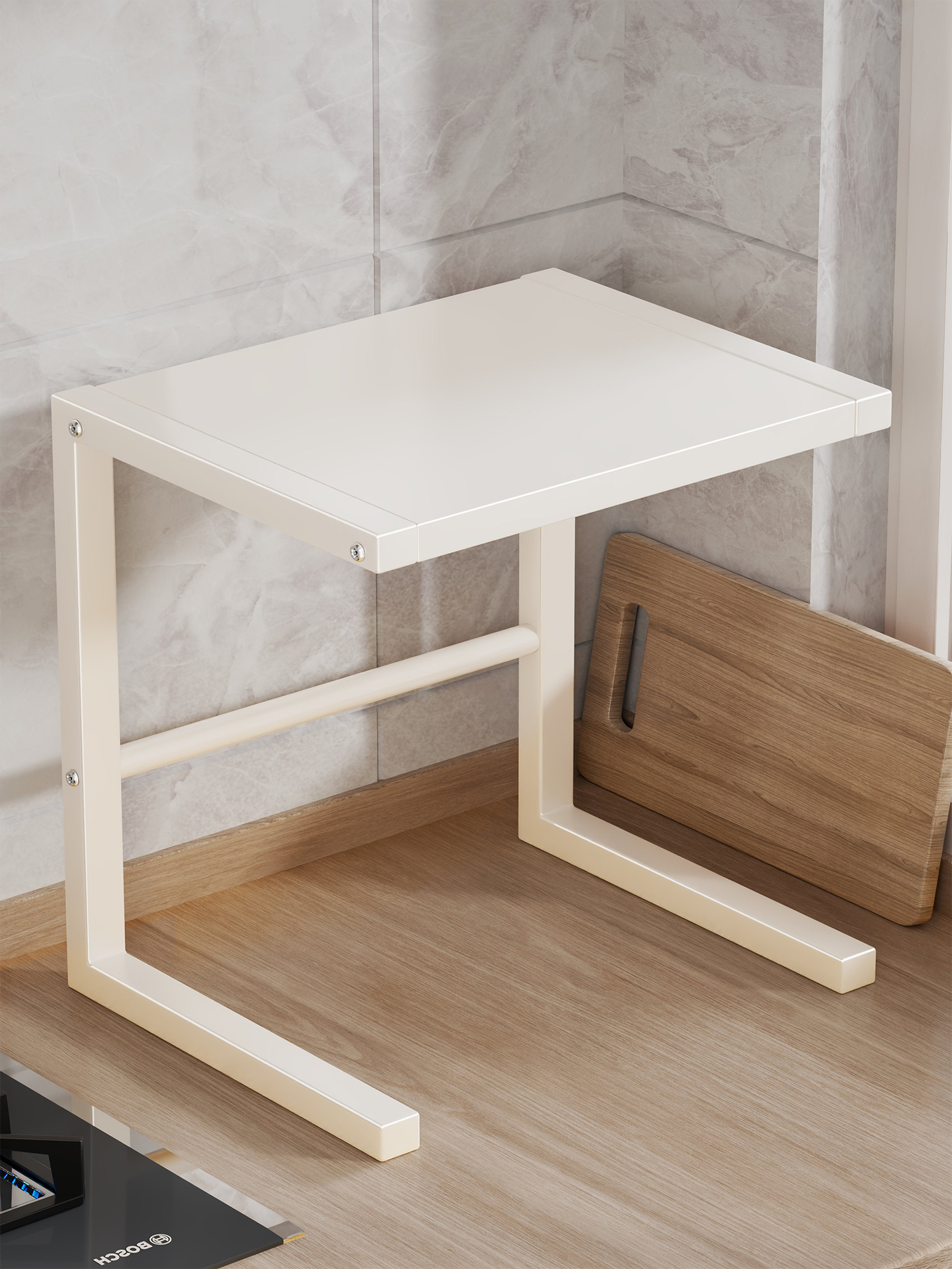 厨房置物架电饭煲台面微波炉架家用烤箱空气炸锅多功能收纳一体架