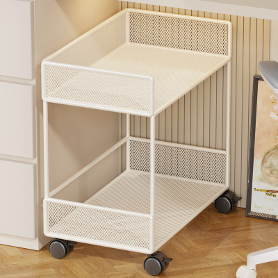 桌下置物架可移动带轮收纳书柜