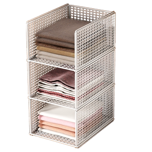 衣柜收纳分层架柜内储物整理多层大容量可抽拉橱柜衣物收纳置物架