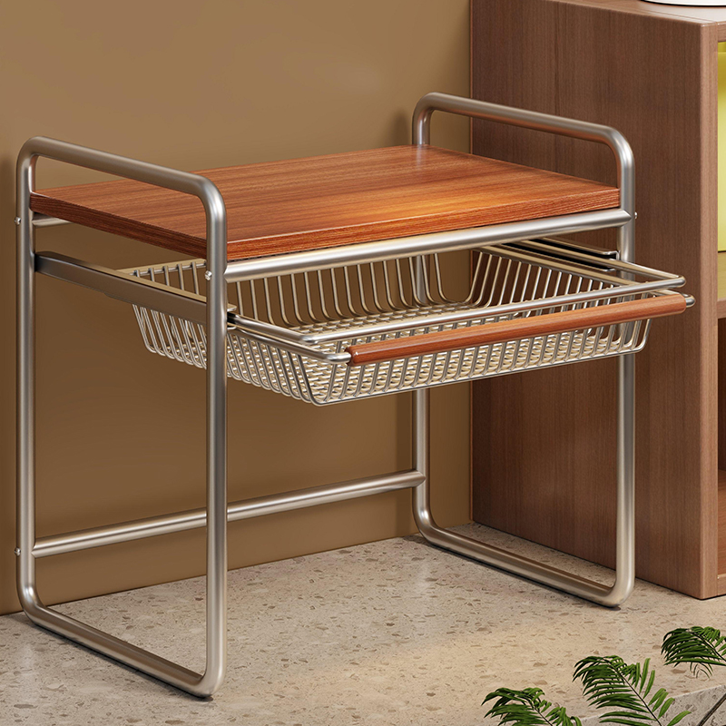 微波炉置物架多功能可抽拉架子