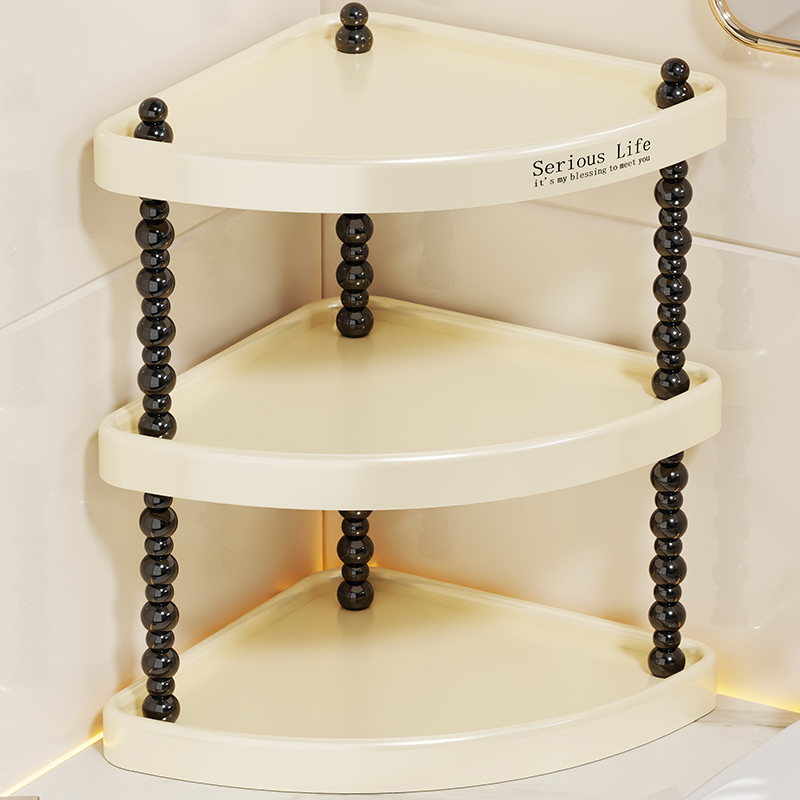 洗漱台转角洗漱用品收纳架