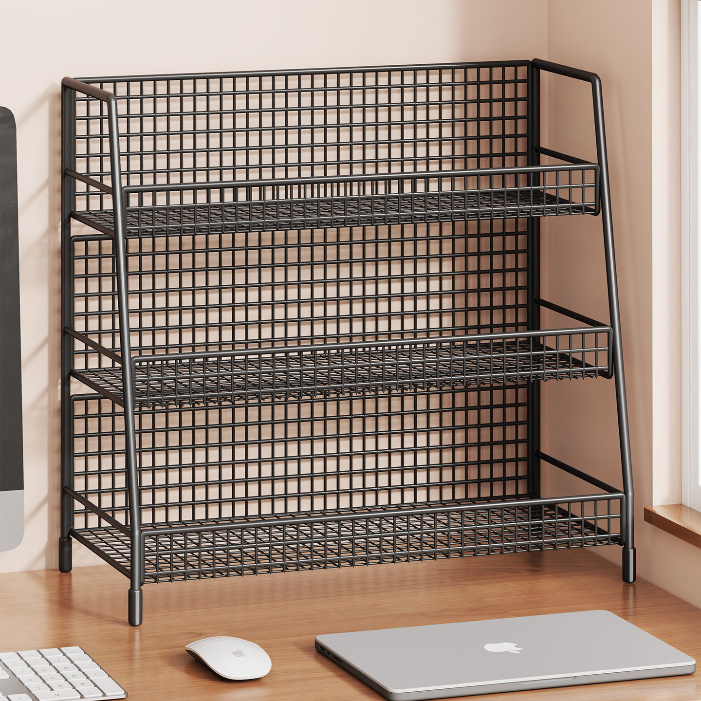 桌面多层水杯文件收纳架