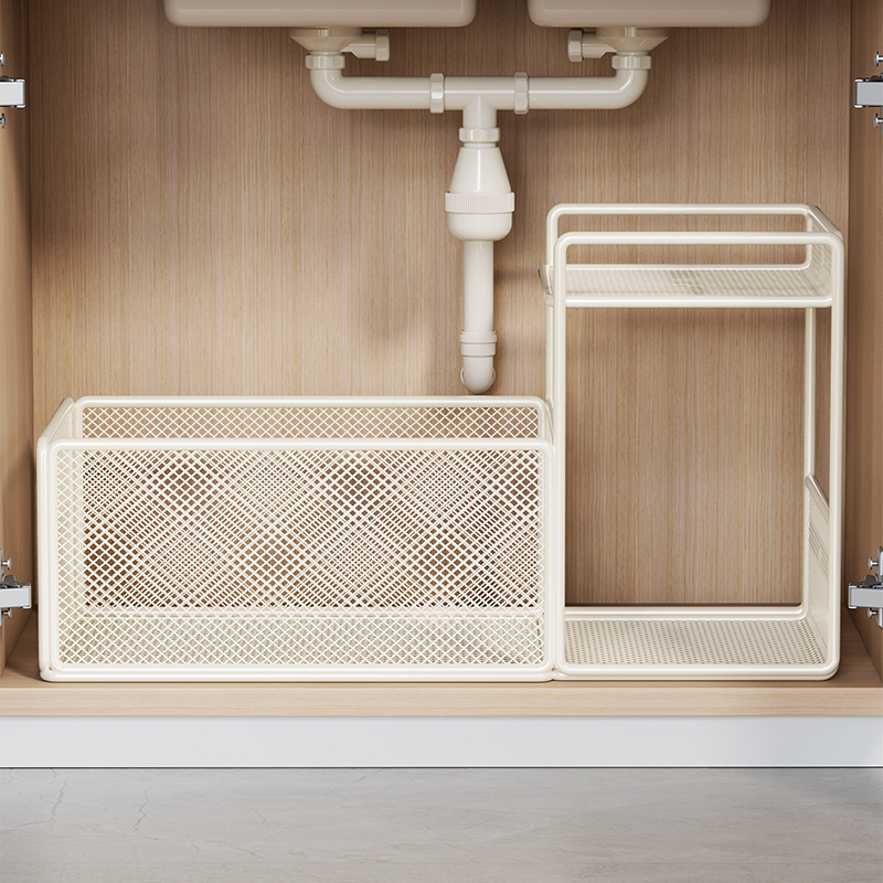 免安装下水槽置物架铁北欧