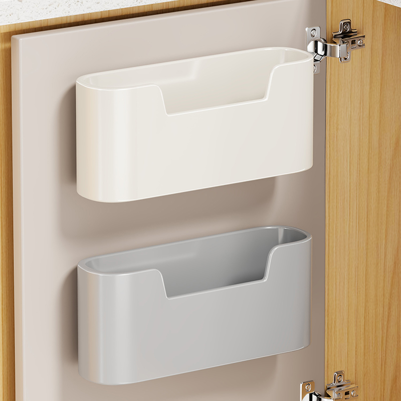 厨房橱柜门上置物架柜门内侧收纳