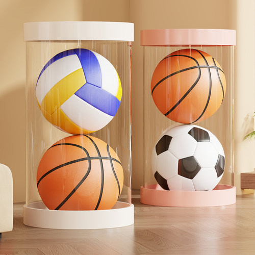 通体透明篮球收纳架加宽底盘