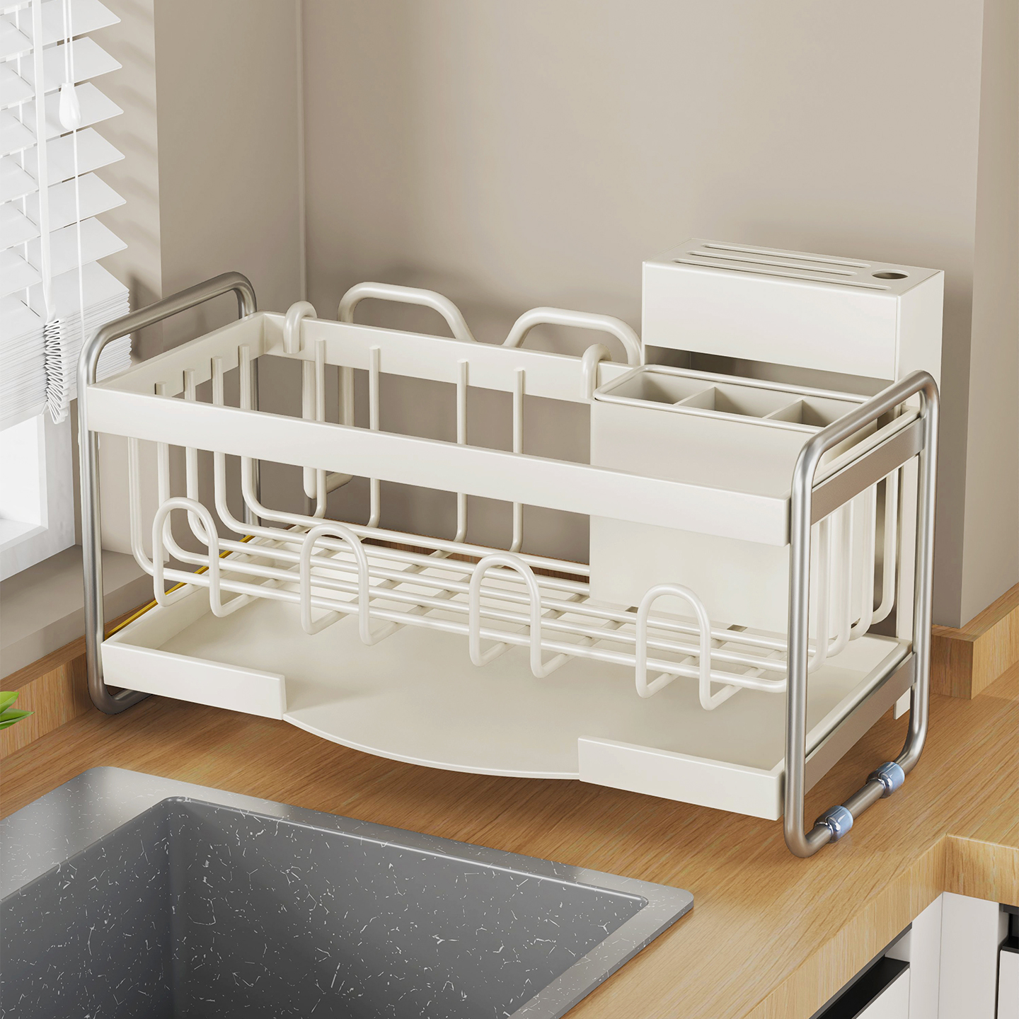 厨房置物架多功能放碗盘刀具