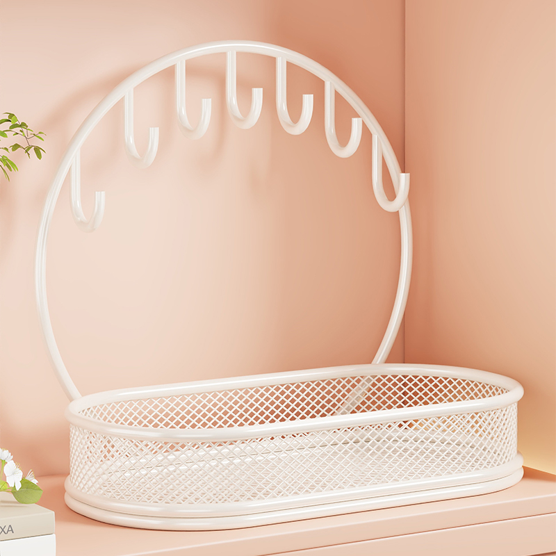 玄关钥匙收纳盒托盘高级感入户门手表首饰项链置物架桌面轻奢摆件