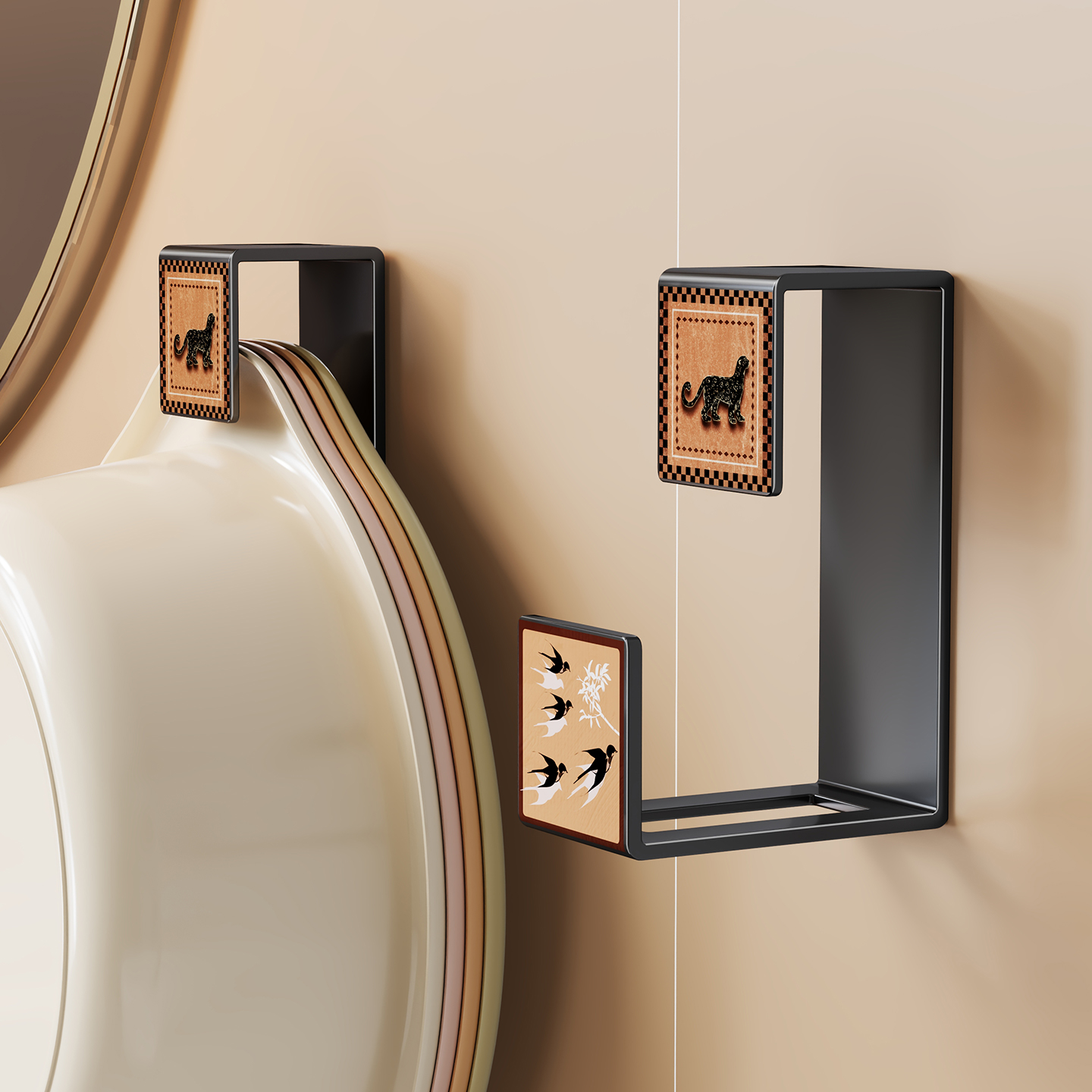 卫生间脸盆挂钩置物架浴室