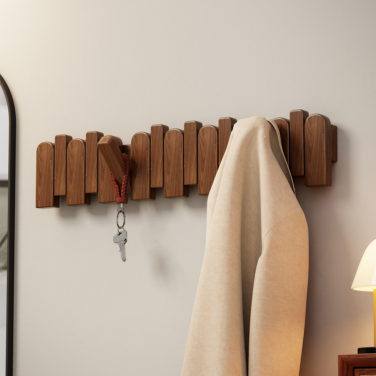 实木高端挂衣钩卧室门后