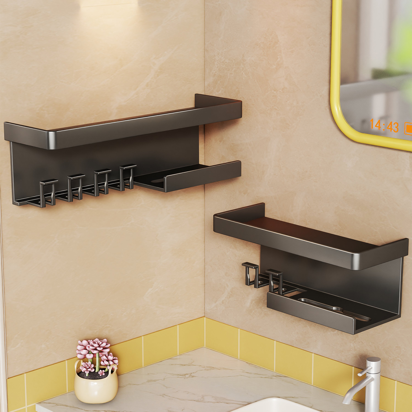 镜柜下牙刷置物架卫生间电