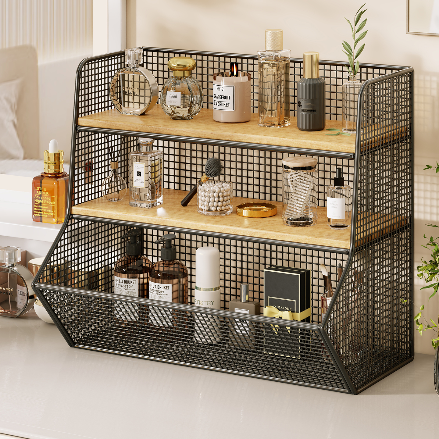 桌面大容量多功能分层置物架