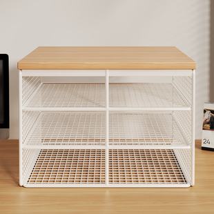 打印机置物架办公室桌上多层文件收纳架工位带轮可移动复印机支架