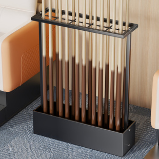 台球杆放置架台球厅落地式公杆存放架收纳架桌球房多孔立式展示架