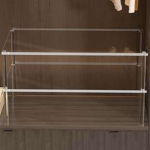 衣柜分层隔板收纳神器板柜子橱柜内衣整理分层置物架鞋柜定制架子