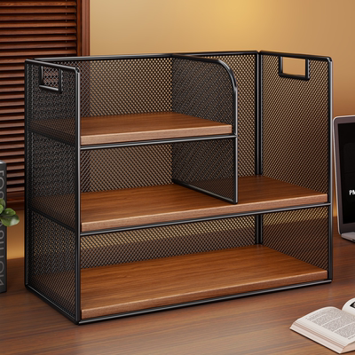桌面书架多层书桌置物架小型书柜