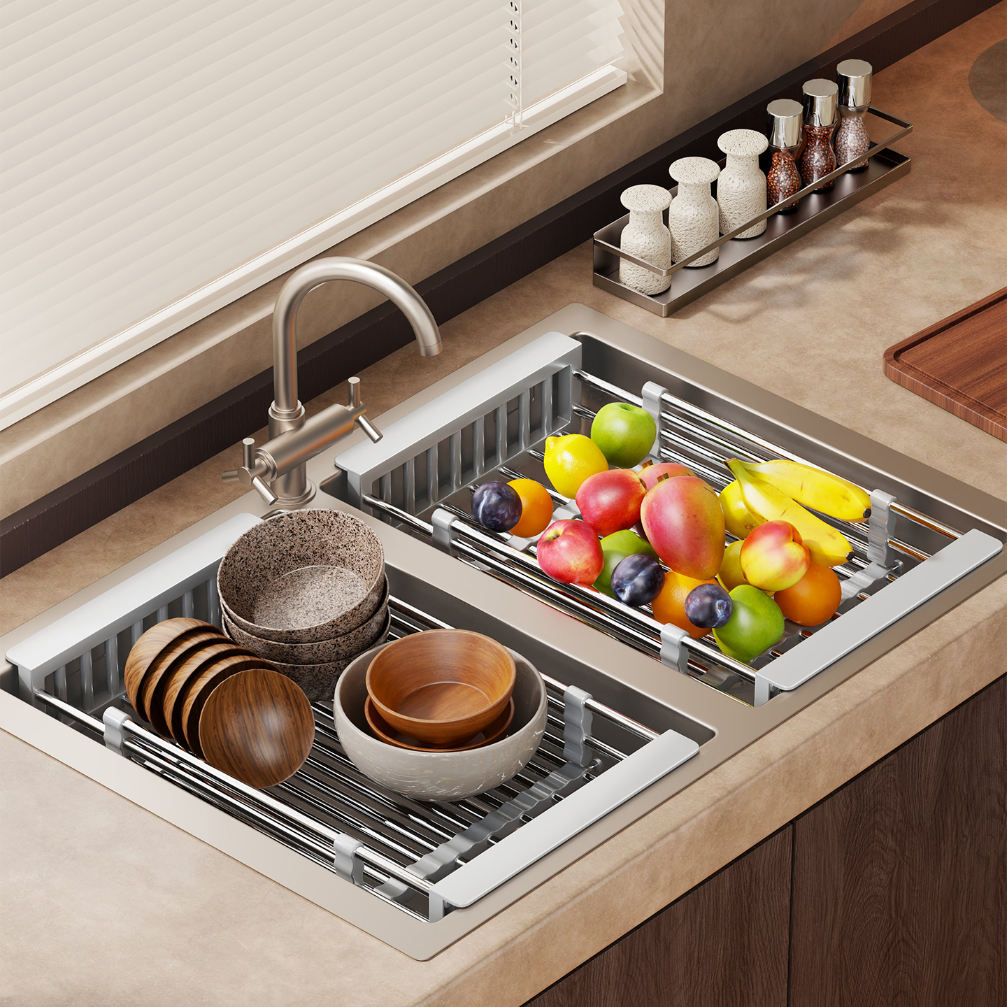 水槽沥水架厨房多功能