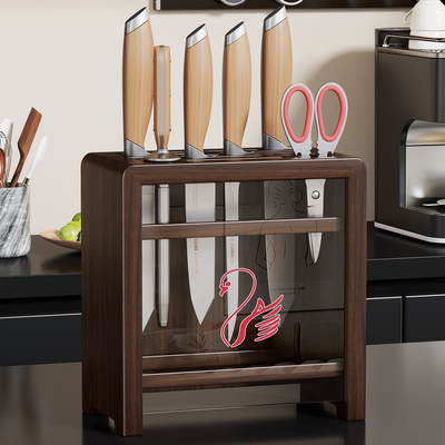 中古风刀架置物架厨房餐桌台面