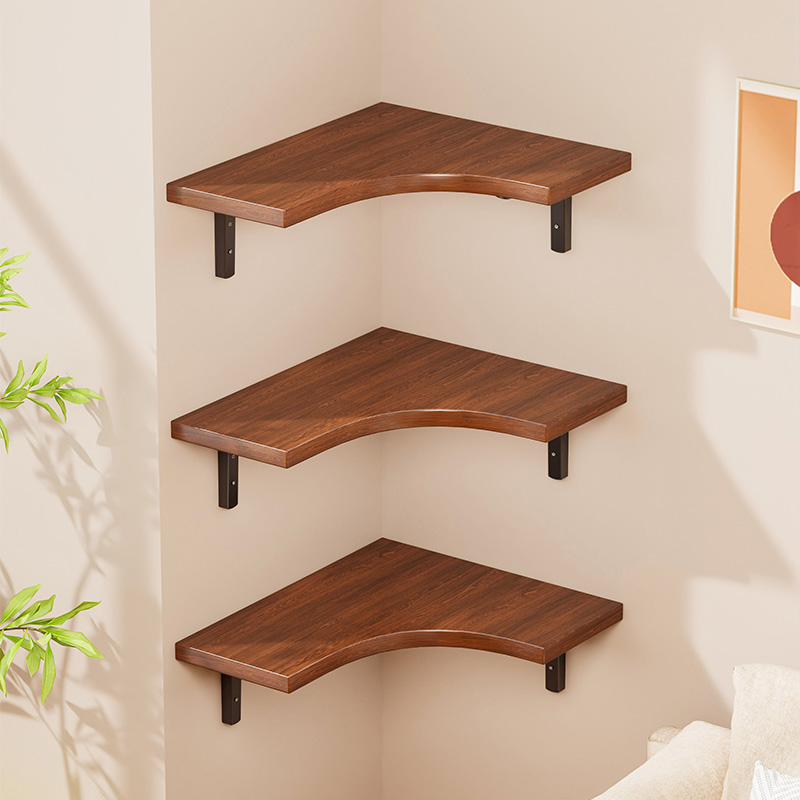 墙角置物架拐角书架展示架