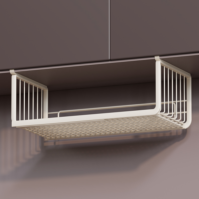 下挂设计伸缩自如橱柜下置物架