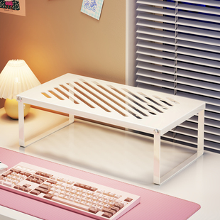 电脑增高架显示器屏幕底座支架烧烤架笔记本散热架家用桌面悬空架办公桌金属收纳架子宿舍游戏本平放置物架子