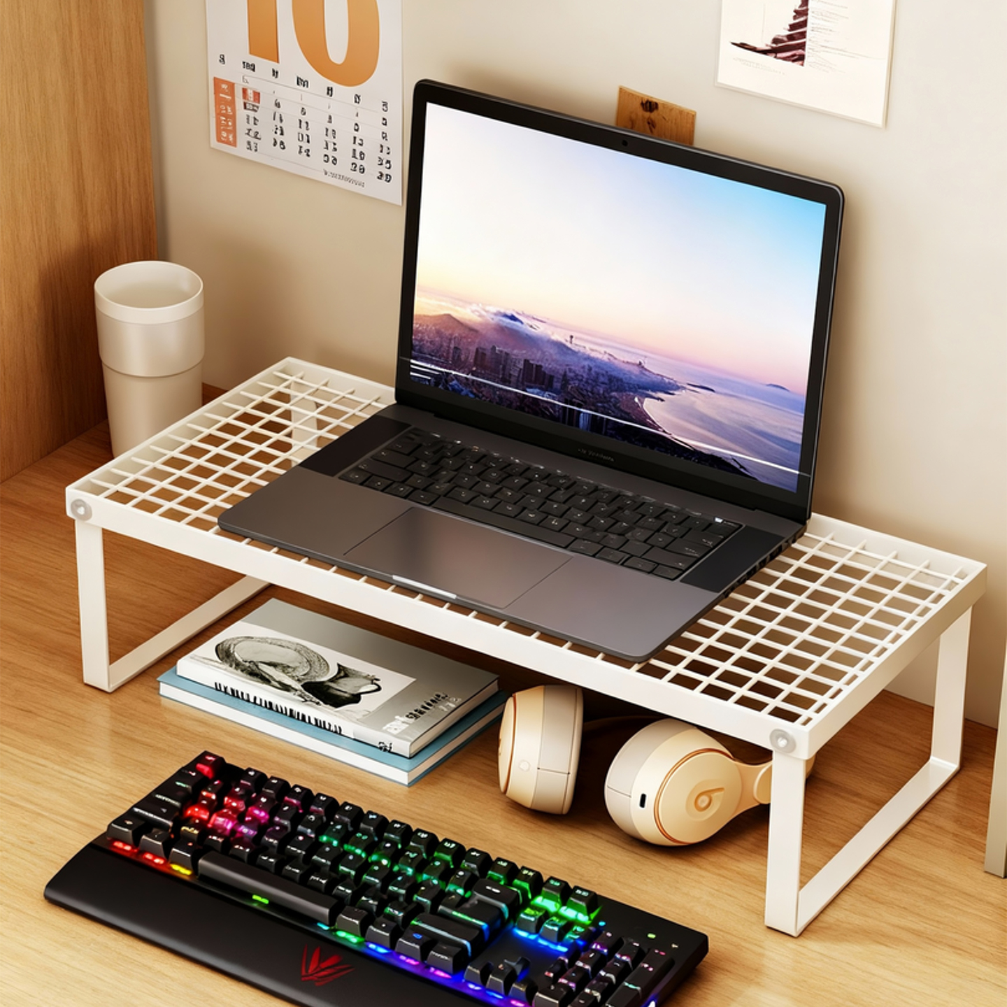 可折叠电脑增高架散热显示器底座