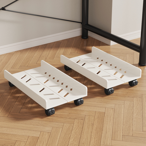 电脑主机托架带轮台式底座支撑架