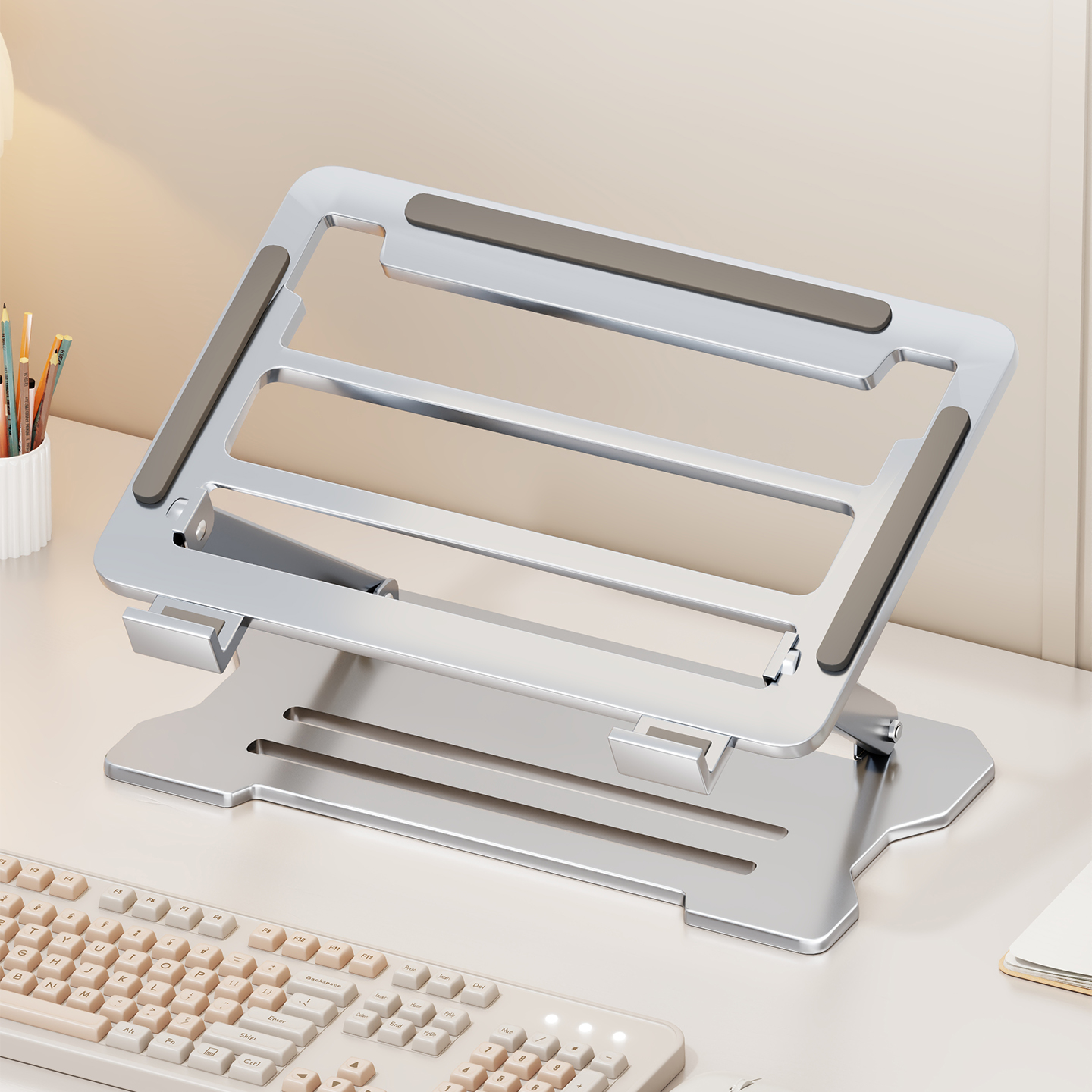 折叠便携铝合金办公散热托架