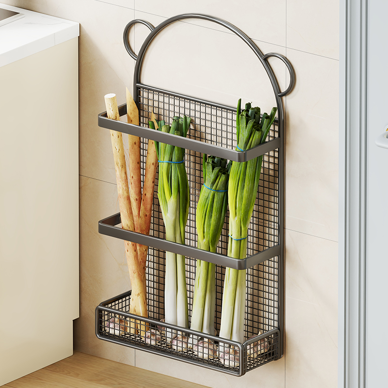 蔬菜收纳架壁挂式大葱山