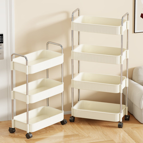 带轮可移动多层置物收纳架