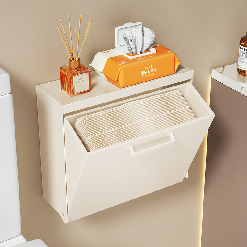 免打孔卫生间纸巾收纳盒