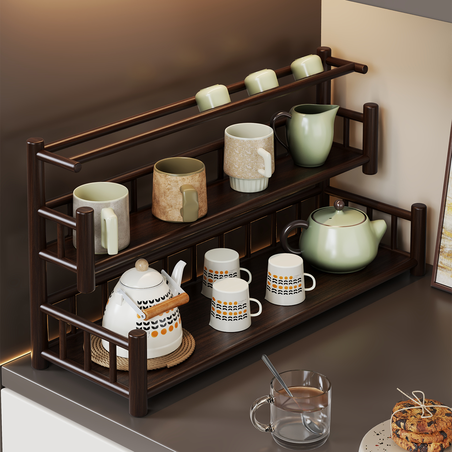 水杯置物架杯架桌面杯子