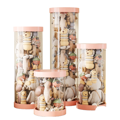 娃娃收纳桶家用儿童装玩偶放大公