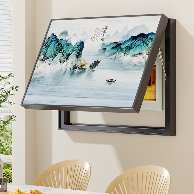 山水电表箱装饰画山水电表箱装