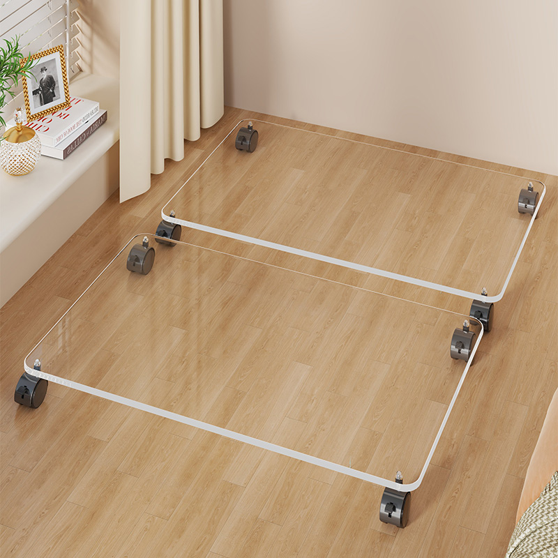 可移动收纳箱底座带滑轮置物架