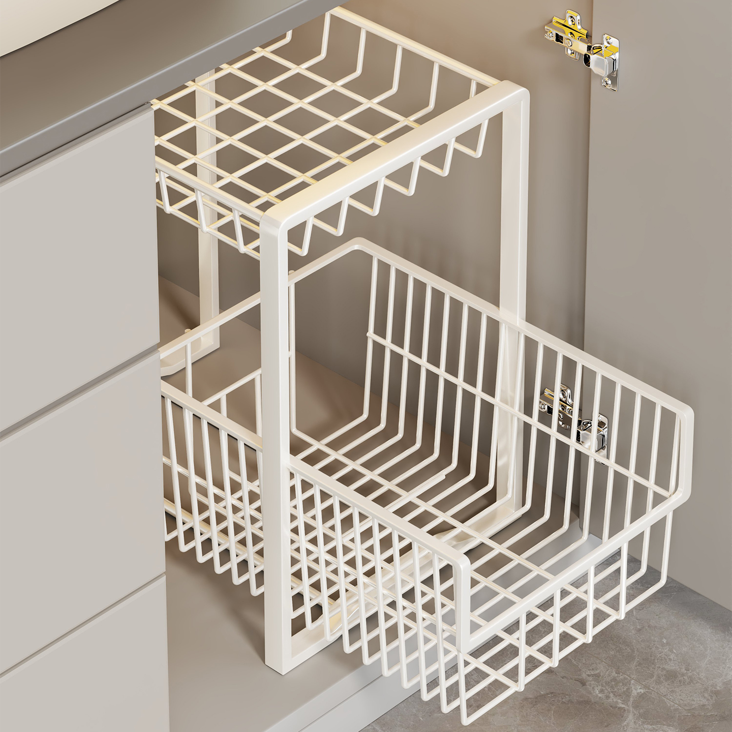 下水槽置物架浴室橱柜分层收纳架