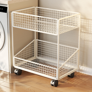 卫生间置物架阳台洗衣机落地洗衣液收纳架浴室厕所夹缝移动小推车