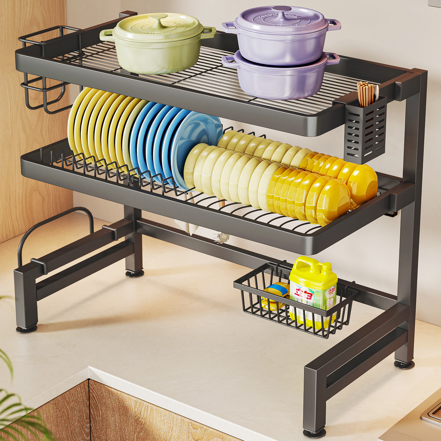 水槽置物架厨房多功能台