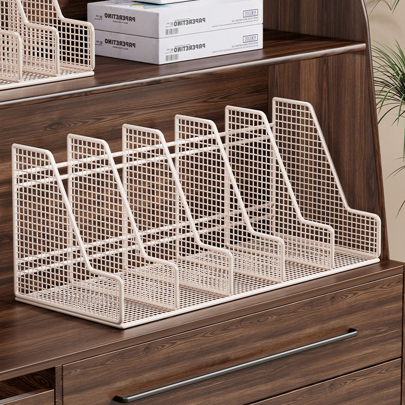 办公室柜内文件架桌上书立书架桌面文件框金属A3A4文件收纳架文件