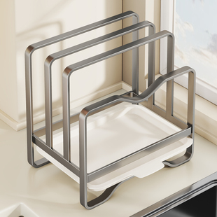 锅盖架厨房多功能台面收纳置物支架砧板菜板放置神器家用案板架子