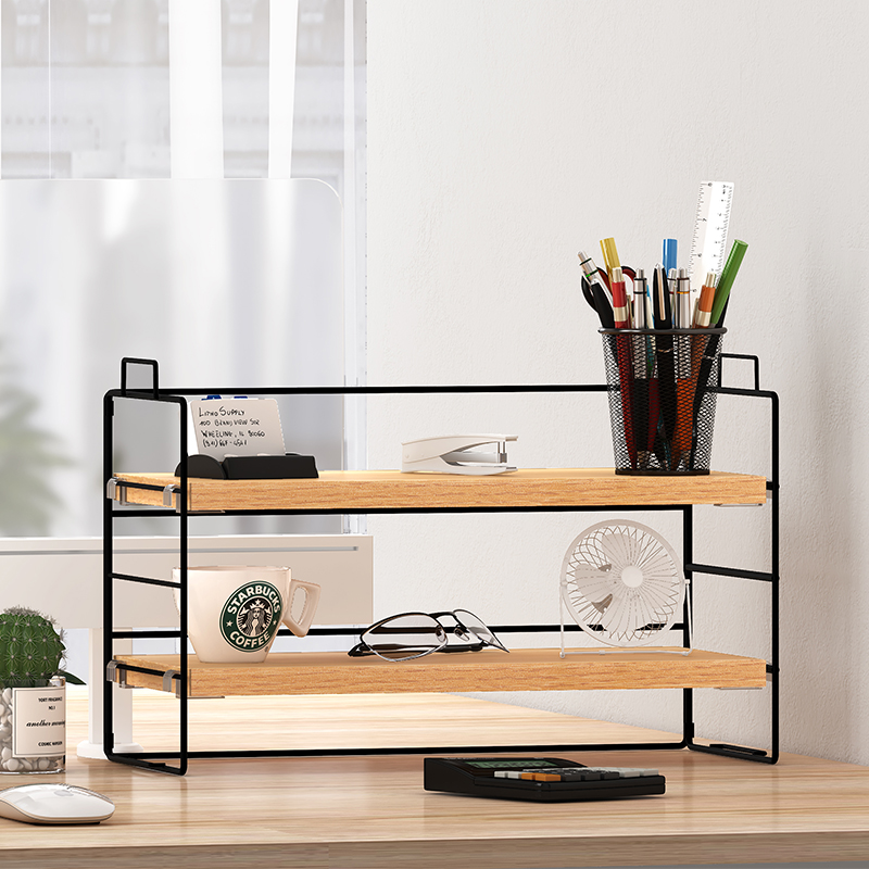 办公置物架桌面收纳茶具