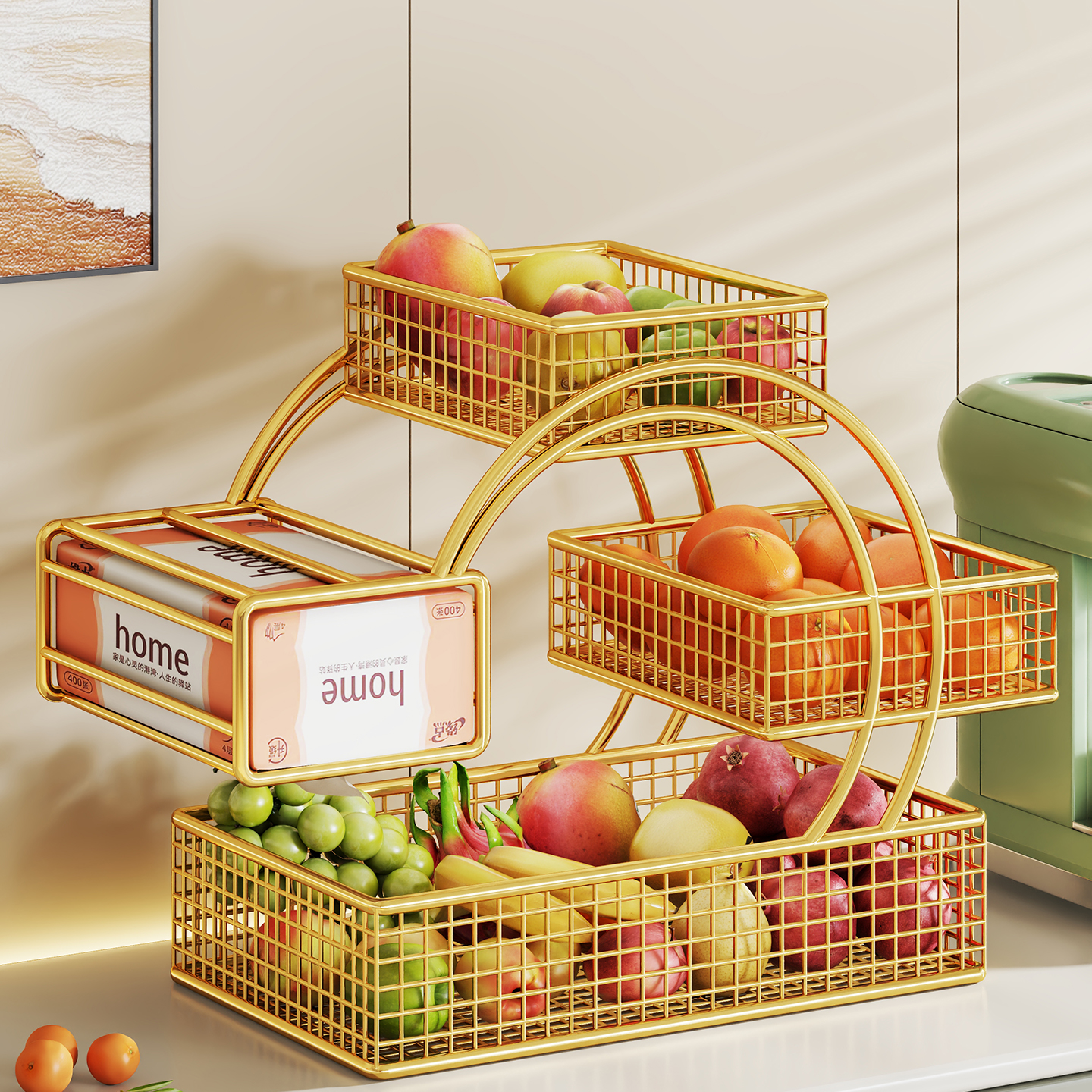 水果盘2025新款客厅茶几家用