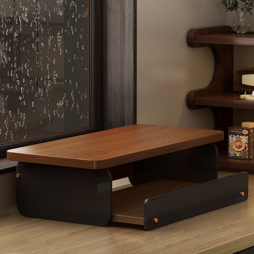 咖啡机置物架中古风厨房台面微波炉放置架家用小型咖啡杯收纳层架