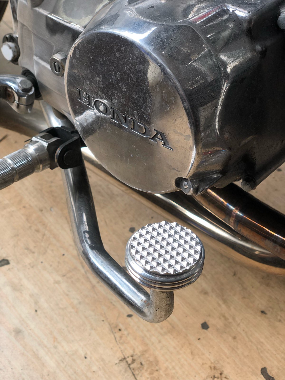 复古摩托车改装刹车踏板脚踏防滑踏板鑫源猴子游侠sr gncg125通用